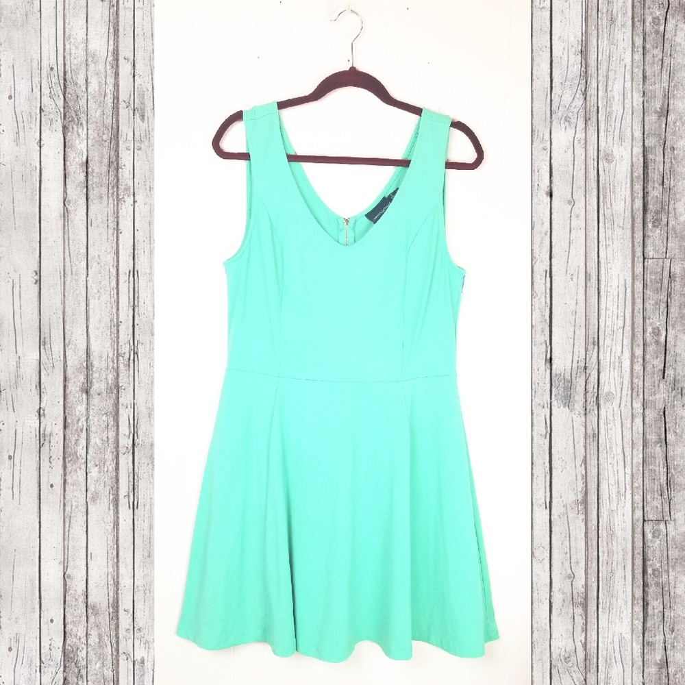 CYNTHIA ROWLEY Mint Green Fit & Flare Skater Dress